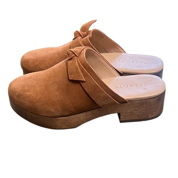 Talbots Winni tan suede clogs mules Made in Brazil - Picture 3 of 11